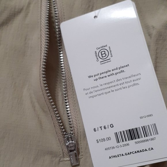 Pantalon Athleta beige taille 6 - Picture 6 of 6